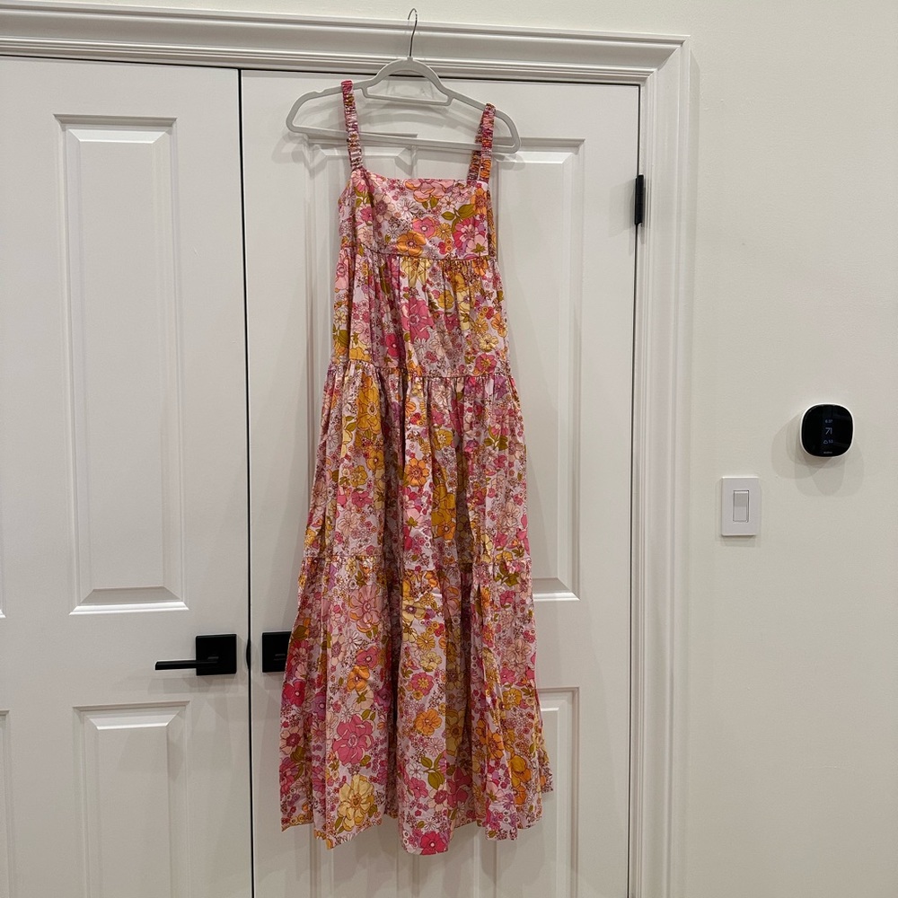 Free People Pink & Orange Floral Maxi Dress - Picture 2 of 4